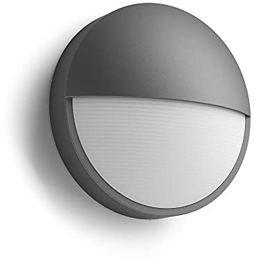 Philips myGarden Capricorn LED Outdoor Wall Light [Anthracite] Built in LED. For Garden and Patio Lighting