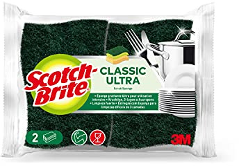Scotch-Brite Abrasive Sponge, Three Layers, Made from Plant Materials