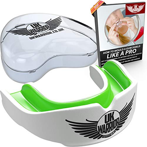 UK Warrior Kids Gum Shield, Junior Mouthguard for Rugby, Boxing, Hockey, Karate, Judo Custom Fit Mouth Guard for Boys & Girls