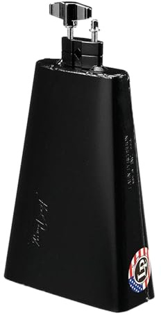 LP Latin Percussion LP860330 Kuhglocke Karl Perazzo Bongo Bell, Vice-Mount, pulverbeschichtet, schwarz