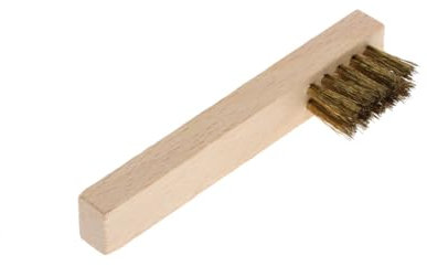 GEDORE Zündkerzenbürste, für Zündkerzen, Messingdrahtborsten 15 mm, mit Kunststoffgriff, Drahtbürste, 280 mm lang, 648