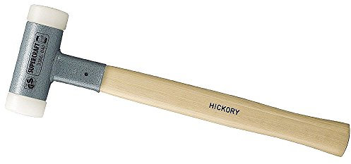 Picard 0034002-40 Massette sans rebond 700 g en bois de hickory, Brun/Blanc/Argent