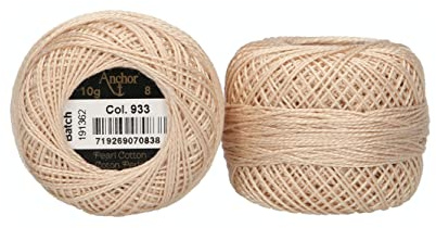 Anchor Perlgarn 8, 4591008-00933, Farbe:beige, Stickgarne