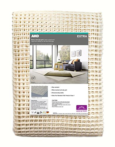 Rugs & Stuff - AKO Extra - Anti Slip Rug Gripper Pad Anti Skid Underlay for Hard Floors - Washable - 120 x 180cm