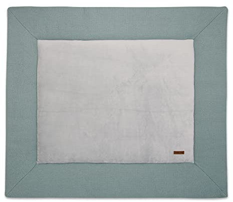 Baby's Only Laufgittereinlage Classic - Gestrickte Spielmatte - Krabbeldecke für Baby - Extra dick und weich - beidseitig verwendbar - Stonegreen - 75x95 cm