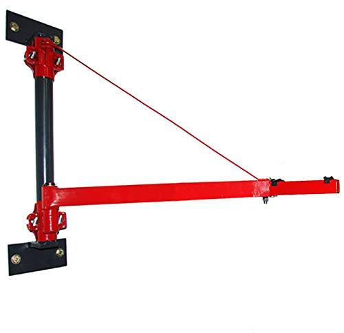 CROSSFER Schwenkarm + Wandhalterung bis 600 kg Galgen bei 75 cm Länge oder 250 kg bei 110cm Länge Wandbefestigungs-Paket für Seilwinde Flaschenzug Kranarm Hebezug