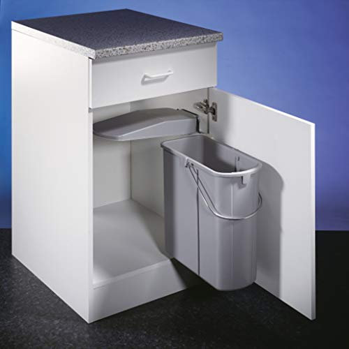 Naber Vario 1. Abfallsammler, alu grau.