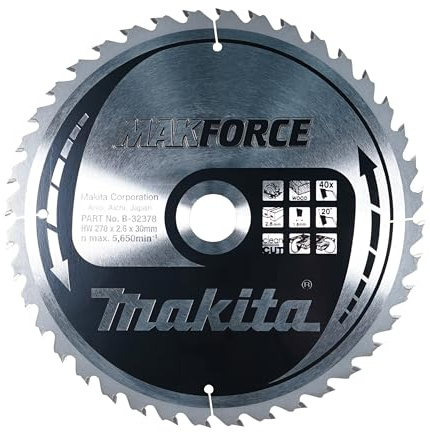 Makita MakForce Saegeblatt, 270 x 30 mm, 40Z, B-32378