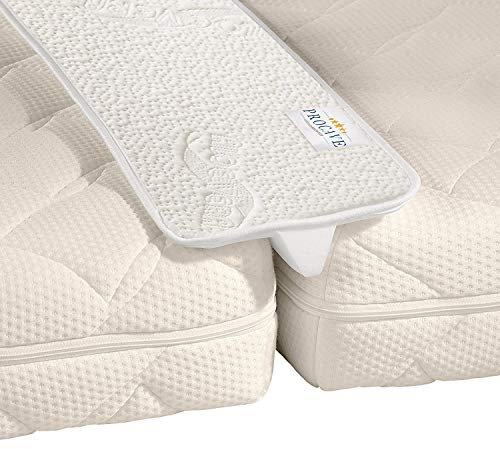 PROCAVE Matratzenkeil mit AloeVera-Bezug 25 x 200 cm, EIN Matratzen Ritzenfüller verbindet Zwei Matratzen zu Einer großen Liege-Fläche, komfortable Liebesbrücke für erholsamen Schlaf, Made in Germany