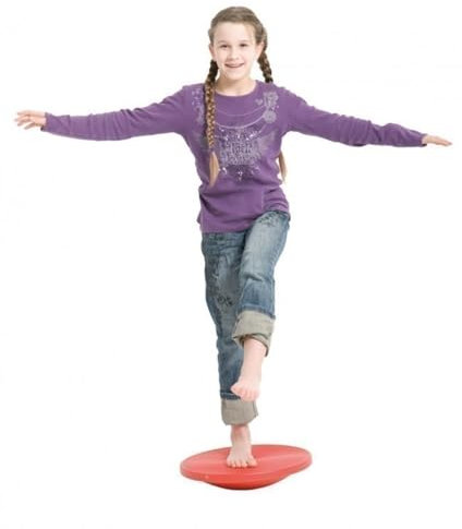 Unbekannt Gym TOP Therapiekreisel Wackelbrett Balance Board ROT 39,5 cm +Übungsanleitung