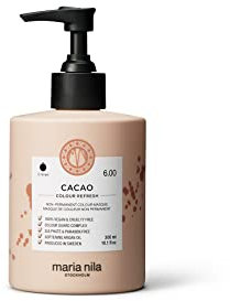 Maria Nila - Colour Refresh Cacao, 300 ml - Pflegende Haarmaske mit semi-permanenten Farbpigmenten - Intensive Farbpflege für mittel bis dunkelbraunes Haar - Vegan & Tierfreundlich