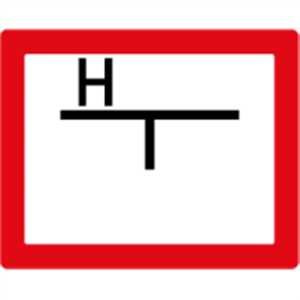 Schild Hydrantenschild Alu 2 mm, 20 x 25cm
