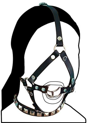 Gag-Ring-Geschirr - mit offenem Mund