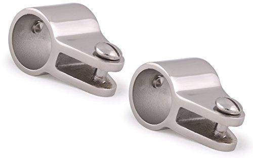 wellenshop 2X Edelstahl Gabelgelenk für Verdeck, Bimini mit 22 mm Rohr