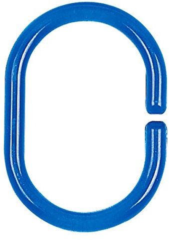 Spirella C-Menor - Juego de 12 Anillos para Cortina de Ducha, Color Azul Cielo