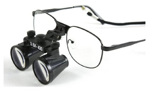 3.5X Binocular Loupes 420mm WorFirst Distance Dental Lab Surgical Medical Glasses hot dental by hot dental