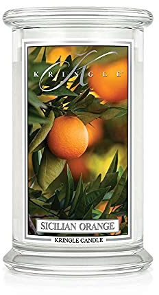 Kringle Candle - Candela profumata in barattolo di vetro, 22 oz