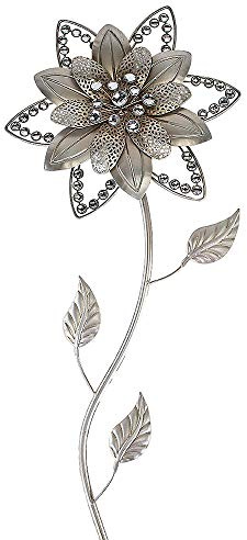 Formano Wandblume 70cm silber