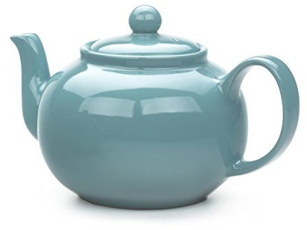 RSVP International Collezione di teiere in gres porcellanato, adatte al microonde e alla lavastoviglie, 4 oz, turchese