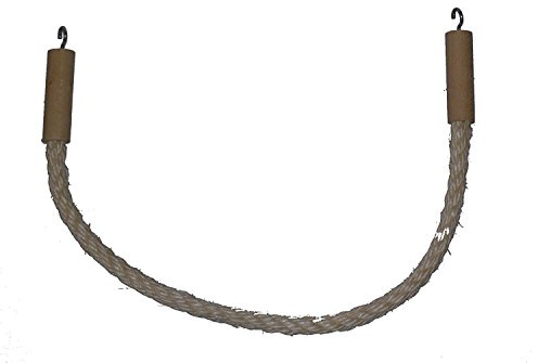 pipano Sitzseil 20-250 cm Sisal 12 mm für Vogelkäfig, Kletterseil, Wellensittich, Nymphensittich, PSH2212 (120 cm lang)