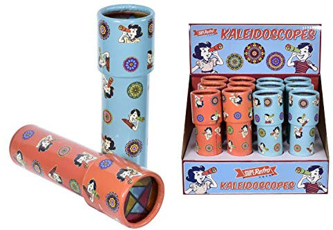 SuperRetro Kaleidoskop | Buntes Retro-Geschenk für Kinder und Erwachsene