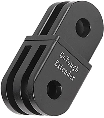 Fotodiox GoTough Extender Black Metal Straight 20mm Extension with Pivot Arm for Hero2, Hero3, Hero3plus and Hero4 Cameras and All GoPro Adapter Mounts