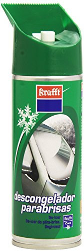 Krafft - Rascador Hielo Parabrisas y Spray Descongelador Parabrisas Coche 270 ml