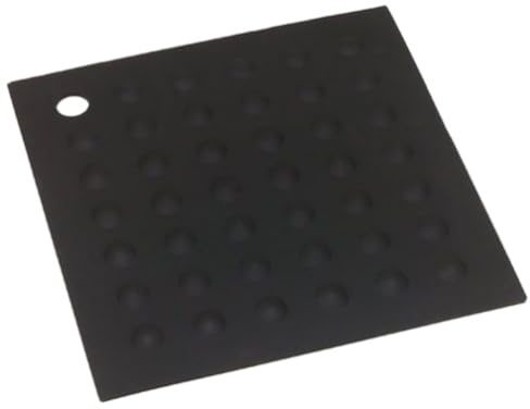 Lamson Silicone Pot Holder, 7x7 in Heat Resistant Trivet, Black