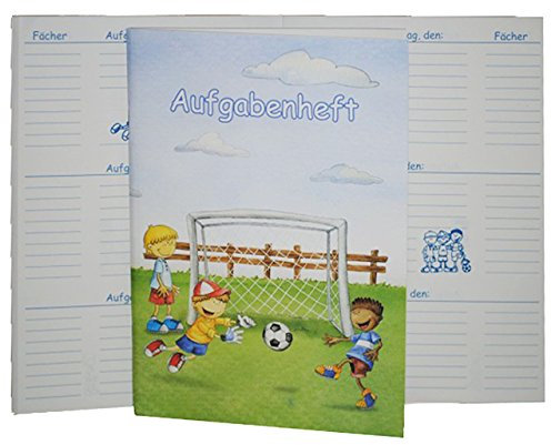 alles-meine.de GmbH Hausaufgabenheft Heft - Fußball Junge/Schulanfang - Schulbeginn Schulstart Sport - Jungen/Grundschule/Vorschule - Fußballer Fussball