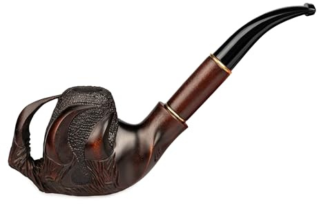 Dr. Watson – tobaksrör, samlarbar Lux-serien, handsnidad av päronträ, passar 9 mm filter (klor)
