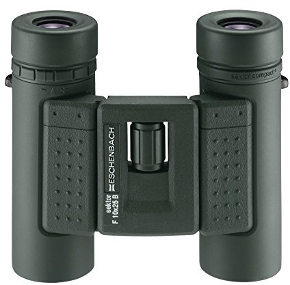 Eschenbach Optik Fernglas Sektor F 10x25 - faltbares Weitwinkel-Fernglas für Wanderungen oder Vogelbeobachtungen mit Tragetasche - geeignet für Brillenträger
