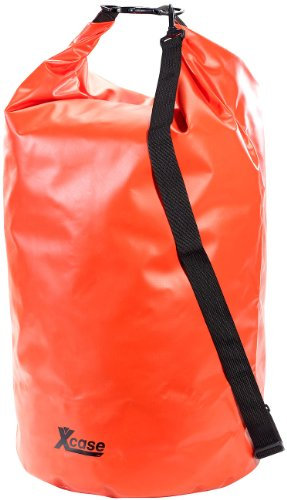 Xcase Seesack wasserdicht: Wasserdichter Packsack 70 Liter, rot (Packsack wasserdicht Motorrad, Wasserdichter Sack Schwimmen, Reisetaschen)