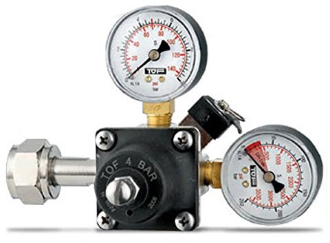 Riduttore Di Pressione ForHome® A 2 Manometri Per Bombole Co2 Da 4 Kg O Superiori Ricaricabili Attacco Eu 21,8X1/14.