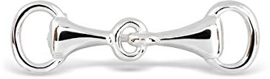 WithLoveSilver 925 Sterling Silber Doppeltes Pferdegebiss Pferd Brosche Pin