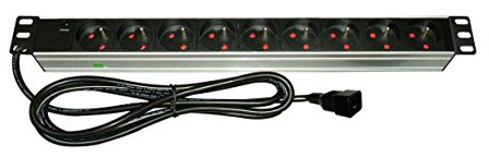 Infosec L9 RM C20 Bandeau rackable 9 prises FR