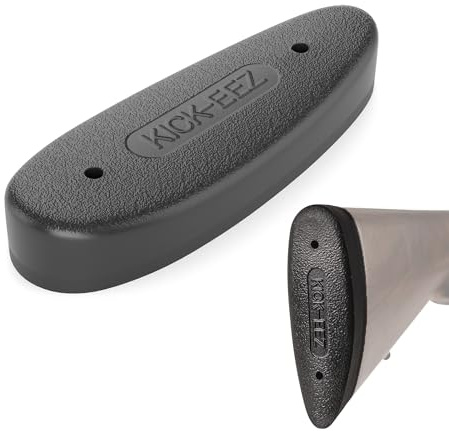 KICK-EEZ Grind to Fit Recoil Pad with Sorbothane, Screw-On Backing for Shotgun or Rifle, Butt Stock Pads Shooting Accessories (1 7/8 x 5 1/4, Thickness 1 1/8, Black)