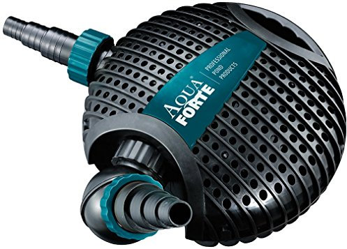 AquaForte O-18.000 Teichpumpe, 220 Watt, max. Fördermenge 17.5 m3/Stunde, Maximale Förderhöhe 6 Meter, Kabellänge 10 Meter, A-synchronmotor, pumpt Schmutzpartikel bis zu 6 mm