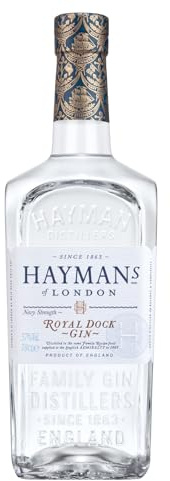 Hayman’s Royal Dock Gin – 70cl 57% ABV – Multi Award-Winning Navy Strength Gin, Family Distilled since 1863 – Made in London