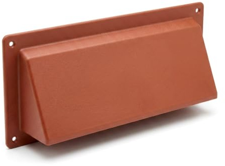 Terracotta Hooded Cowl 9 x 3 Vent Cover for Air Bricks Grilles Extractors