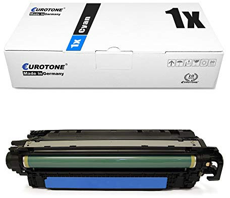 Eurotone Tonerkartusche Cyan kompatibel für HP Color Laserjet CP3525 CM3530 CP 3525 cm 3530 kompatibel für HP 504A CE251A