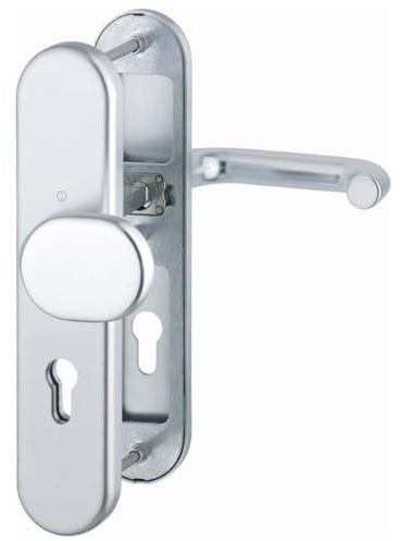 HOPPE Juego de sustitución para placa larga Paris PZ72, 42 – 47, sin Kzs, plateado elox 1 juego