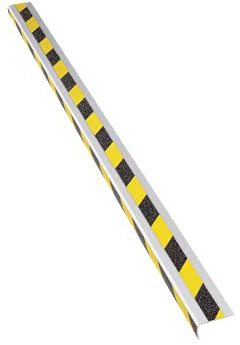 Antirutschtreppenkantenprofil Aluminium m2 Easy Clean schwarz/gelb 53x800x31mm