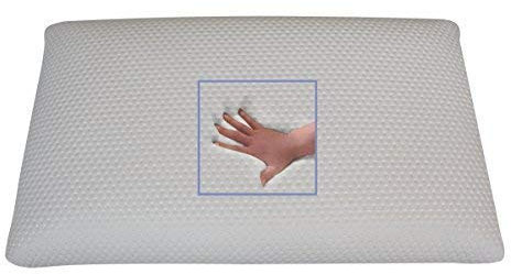 Supply24 since 2004 Orthopädisches 80x40 cm Gelschaum Kopfkissen – Made in Italy | Atmungsaktiv mit Klimabohrungen | Feiner Baumwollbezug & bequemer Polyester-Außenbezug | In 4 Höhen | (Höhe: 9 cm)