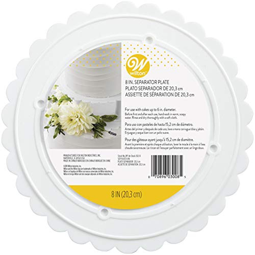 Wilton Decorator Preferred Round Separator Plate for Cakes, 20.3cm (8in)