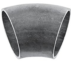 Stahl Schweißbogen 3D 3S 45° Rohrbogen Siederohrbogen schwarz Schweißfitting Rohr Schweißen Rundrohrbogen nahtlos | EN 10253-2 P235 | 88,9 x 3,2 mm