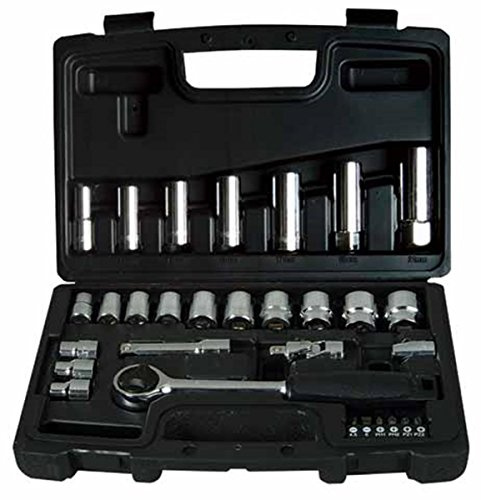 STANLEY 1-94-652 Coffret à Douilles 3/8 + Cliquet 3/8 - Jeu de 30 Pièces