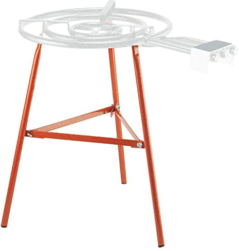 Magefesa® Trípode de quemador reforzado resistente de 30 pulgadas de alto, perfecto para paelleras, compatible con casi todos los quemadores del mercado (quemador no incluido) (rojo)