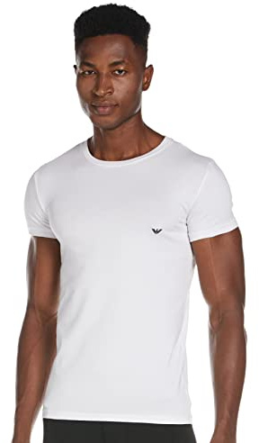 Emporio Armani Pyjamasöverdel för män, Vit (Bianco 00010), M