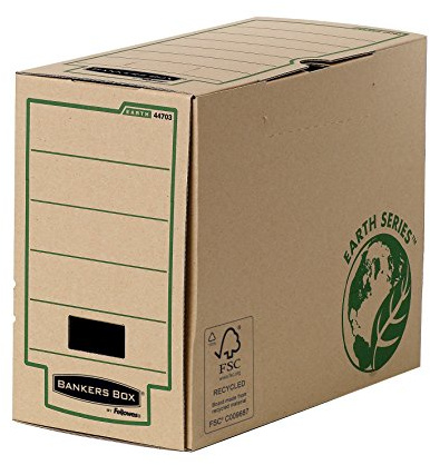 Bankers Box Earth Series - Caja de archivo definitivo, A4, lomo 150 mm, marrón, pack de 20 unidades