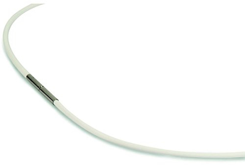 Boccia Damen-Collier Kautschuk Weiß 0801-0242
